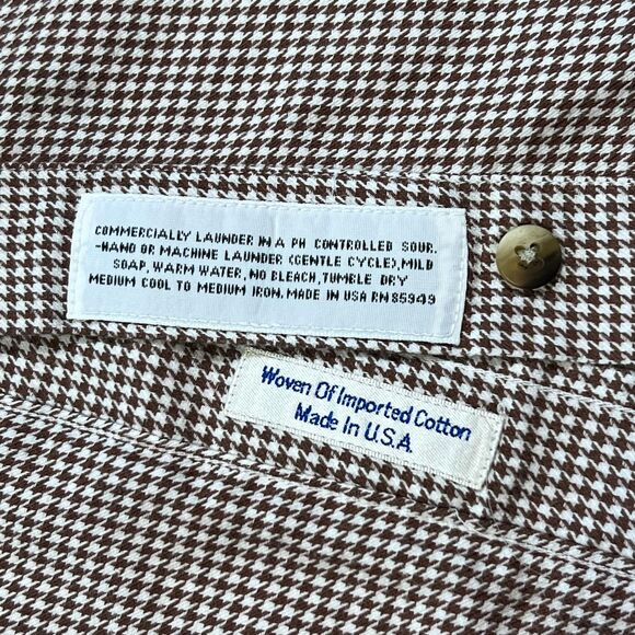 Bullock & Jones XL Houndstooth Flannel Shirt - Picture 3 of 6